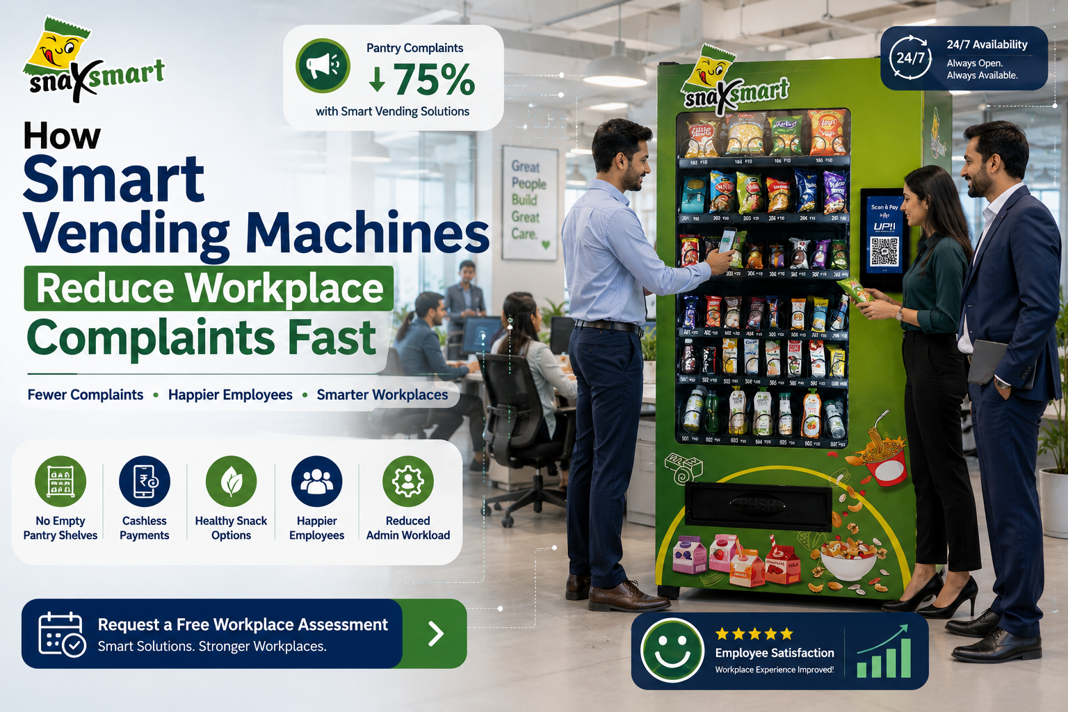 Smart Vending Machines Reduce Workplace Complaints