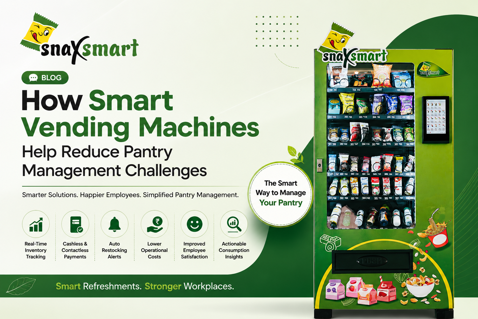 How Smart Vending Machines Help Reduce Pantry Management Challenge
