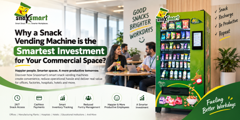 Why Is a Snack Vending Machine the Smartest Investment for Your Commercial Space?